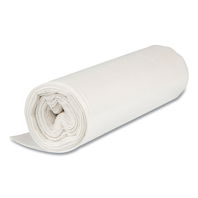 Inteplast Group High-Density Commercial Can Liner Value Pack, 45 gal, 11 mic, 40" x 46", Clear, Interleaved Roll, 25 Bags/Roll, 10 Rolls/CT (IBSVALH4048N12)