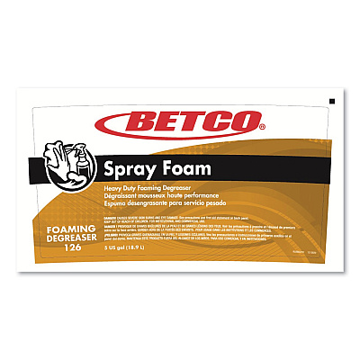 Betco Spray Foam Degreaser, Unscented, 5 gal Pail (BET1260500)