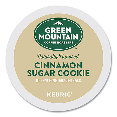 Green Mountain Coffee Roasters Roasters Roasters Cinnamon Sugar Cookie Coffee K-Cups, 24/Box (GMT5814)