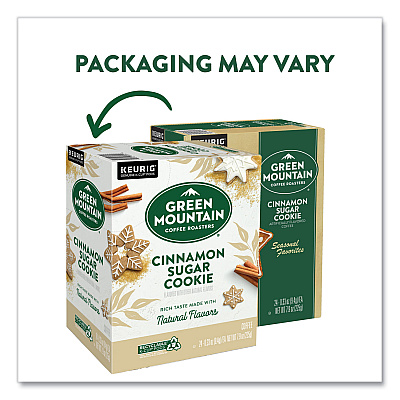Green Mountain Coffee Roasters Roasters Roasters Cinnamon Sugar Cookie Coffee K-Cups, 24/Box (GMT5814)