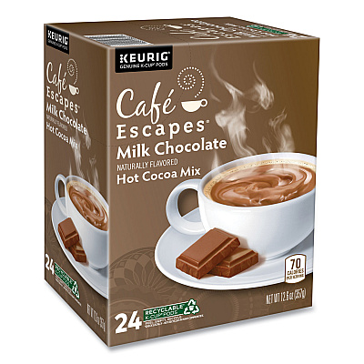 Cafe Escapes Milk Chocolate Hot Cocoa K-Cups, 96/Carton (GMT6801CT)