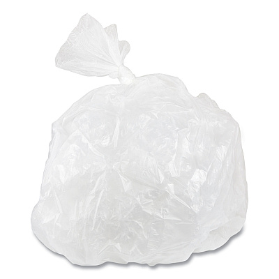 Inteplast Group High-Density Commercial Can Liners, 30 gal, 13 mic, 30" x 37", Clear, Interleaved Roll, 25 Bags/Roll, 20 Rolls/Carton (IBSS303713N)