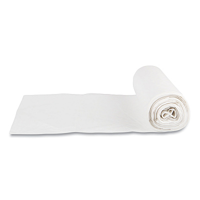 Inteplast Group Low-Density Commercial Can Liners, 10 gal, 0.35 mil, 24" x 24", Clear, Perforated Roll, 50 Bags/Roll, 20 Rolls/Carton (IBSSL2424LTN)
