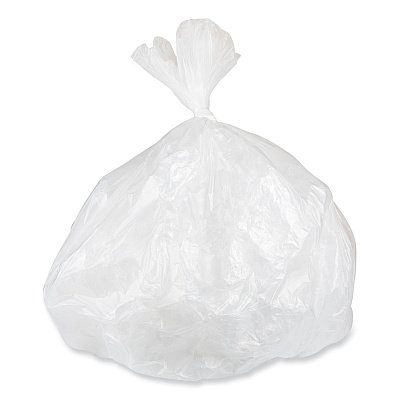 Inteplast Group Low-Density Commercial Can Liners, 10 gal, 0.35 mil, 24" x 24", Clear, Perforated Roll, 50 Bags/Roll, 20 Rolls/Carton (IBSSL2424LTN)