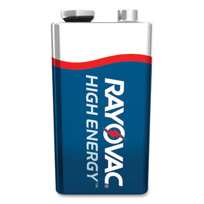 Rayovac High Energy Premium Alkaline 9V Batteries, 8/Pack (RAYA16048PPK)