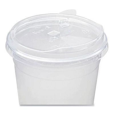 Karat PET Lids, Strawless Sipper, Fits 32 oz Cold Cups, Clear, 1,000/Carton (KRTCKC107TSSH)