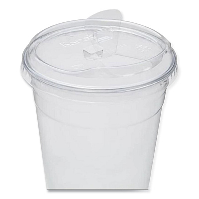 Karat PET Lids, Strawless Sipper, Fits 12 oz to 24 oz Cold Cups, Clear, 1,000/Carton (KRTCKC626TSSH)