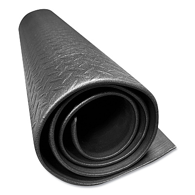 Crown Tuff-Spun Foot Lover Diamond Surface Mat, Rectangular, 36 x 60, Black (CWNFL3660KD)