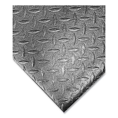 Crown Tuff-Spun Foot-Lover Diamond Surface Mat, Rectangular, 24 x 36, Black (CWNFL2436KD)