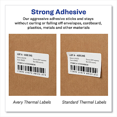 Avery Multipurpose Thermal Labels, 4 x 2.94, 300/Roll, 1 Roll/Box (AVE4190)