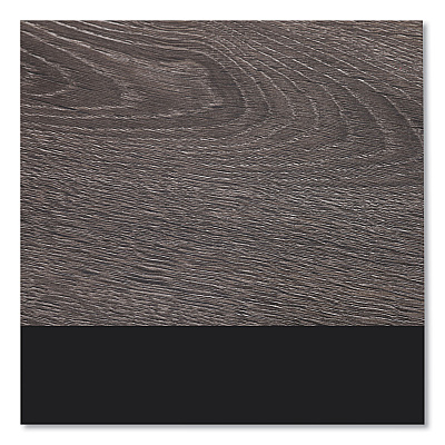 Workspace by Alera L-Shaped Writing Desk, 59.05" x 59.05" x 29.53", Gray/Black (ALEWSL5959GB)
