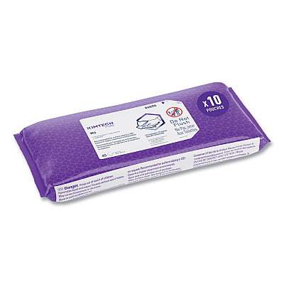 Kimtech W4 PreSat Alcohol Wipers, 70% IPA, 1-Ply, 9 x 11, White, 40/Pack, 10 Packs/Carton (KCC06070)