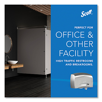 Scott Pro Coreless Jumbo Roll Tissue Dispenser, EZ Load, 14.38 x 6 x 9.75, Stainless Steel (KCC09601)