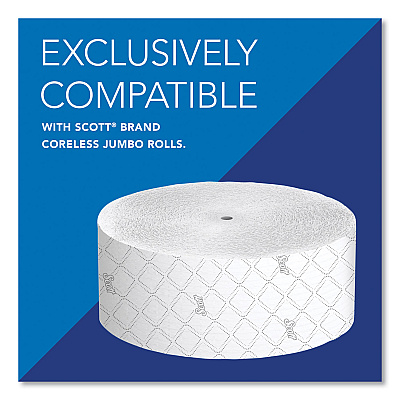 Scott Essential Coreless Jumbo Roll Tissue Dispenser, 14.25 x 6 x 9.75, White (KCC09603)