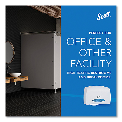 Scott Essential Coreless Jumbo Roll Tissue Dispenser, 14.25 x 6 x 9.75, White (KCC09603)