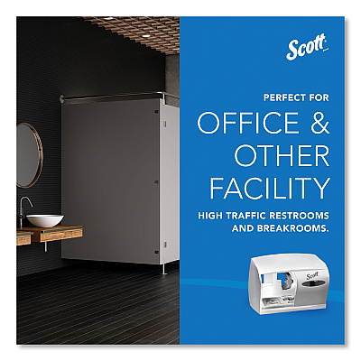 Scott Essential Coreless Jumbo Roll Tissue Dispenser, 14.25 x 6 x 9.75, White (KCC09603)