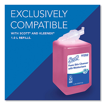 Scott Essential Manual Skin Care Dispenser, 1,000 mL, 5 x 5.25 x 8.38, White (KCC92144)