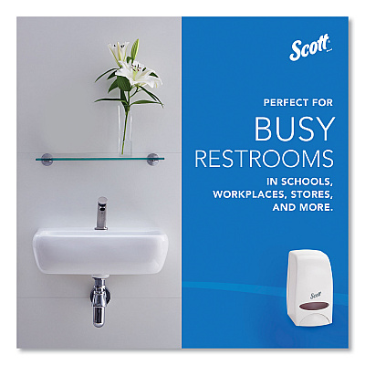 Scott Essential Manual Skin Care Dispenser, 1,000 mL, 5 x 5.25 x 8.38, White (KCC92144)