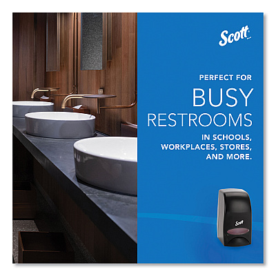 Scott Essential Manual Skin Care Dispenser, For Traditional Business, 1,000 mL, 5 x 5.25 x 8.38, Black (KCC92145)