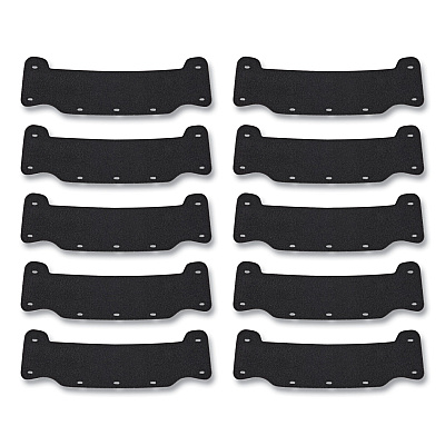 ergodyne Skullerz 8990 Lightweight Hard Hat Sweatband Replacement, Polyester, Black, 10/Pack (EGO60234)