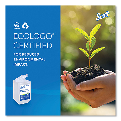 Scott Essential Green Certified Foam Skin Cleanser Refill, Unscented, 1,000 mL (KCC91565)