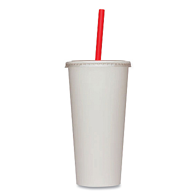 Karat PET Lids, Fits 12 oz to 22 oz Double Poly Paper Cold Cups, Flat Lid, Clear, 1,000/Carton (KRTCKCL90)