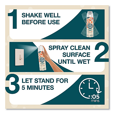 FamilyGuard Disinfectant Spray, Citrus Scent, 17.5 oz Aerosol Spray, 8/Carton (SJN327151)