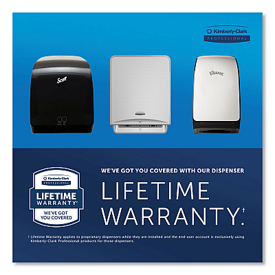 Scott Essential Electronic Hard Roll Towel Dispenser, 12.7 x 9.57 x 15.76, White (KCC48858)
