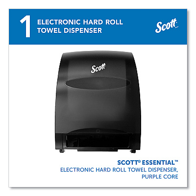 Scott Essential Electronic Hard Roll Towel Dispenser, 12.7 x 9.57 x 15.76, Black (KCC48860)