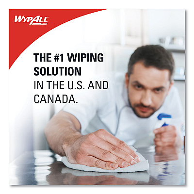 WypAll Heavy-Duty Foodservice Cloths, 12.5 x 23.5, Blue, 100/Carton (KCC51633)