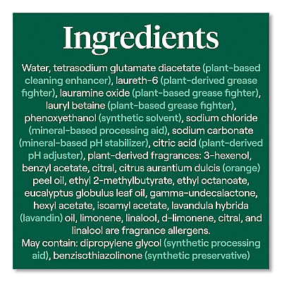 Seventh Generation Foaming Dish Spray, Mandarin Orange Scent, 16 oz Bottle, 6/Carton (SEV45169CT)