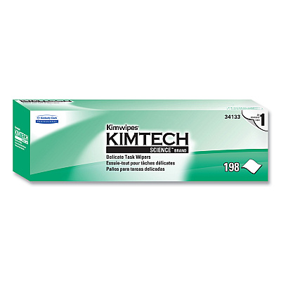 Kimtech Kimwipes Delicate Task Wipers, 1-Ply, 11.8 x 11.8, Unscented, White, 198/Box, 15 Boxes/Carton (KCC34133)