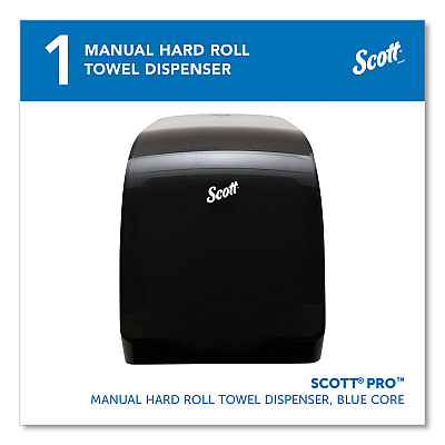 Scott Pro Mod Manual Hard Roll Towel Dispenser, 12.66 x 9.18 x 16.44, Smoke (KCC34346)