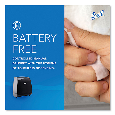Scott Pro Mod Manual Hard Roll Towel Dispenser, 12.66 x 9.18 x 16.44, Smoke (KCC34346)