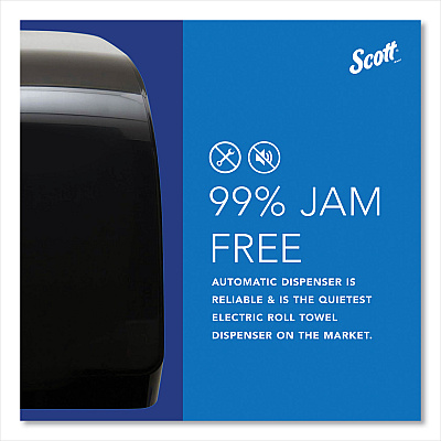 Scott Pro Electronic Hard Roll Towel Dispenser, 12.66 x 9.18 x 16.44, Smoke (KCC34348)