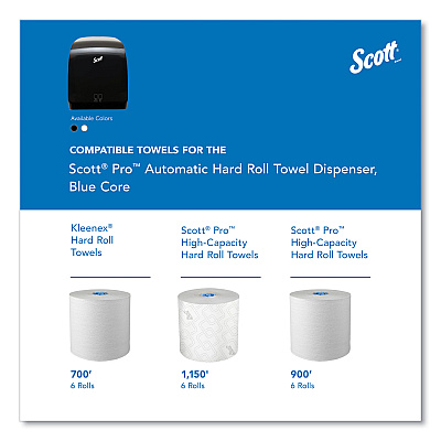 Scott Pro Electronic Hard Roll Towel Dispenser, 12.66 x 9.18 x 16.44, Smoke (KCC34348)