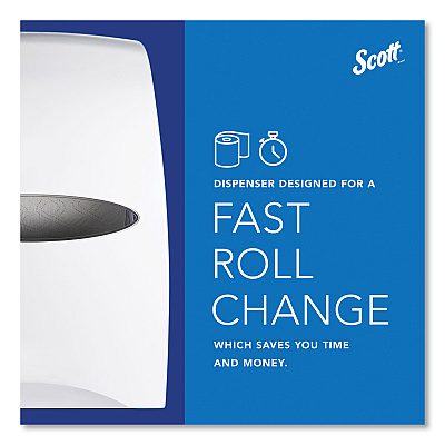 Scott Essential Manual Hard Roll Towel Dispenser, 13.06 x 11 x 16.94, White (KCC46254)