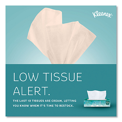 Kleenex White Facial Tissue for Business, 2-Ply, White, Pop-Up Box, 100 Sheets/Box (KCC21400BX)