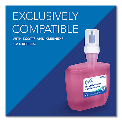 Scott Electronic Skin Care Dispenser, 1,200 mL, 7.3 x 4 x 11.7, White (KCC32499)