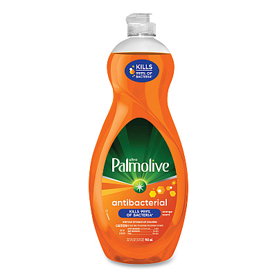 Palmolive Ultra Antibacterial Dishwashing Liquid, Orange Scent, 32.5 oz Bottle, 9/Carton (CPCUS04274CT)