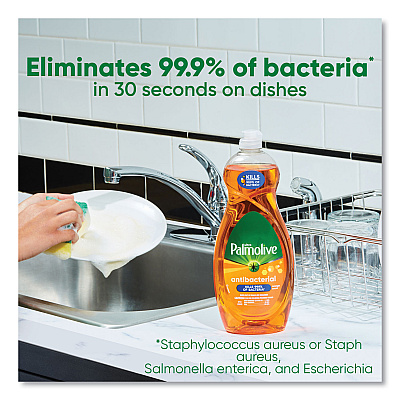 Palmolive Ultra Antibacterial Dishwashing Liquid, Orange Scent, 32.5 oz Bottle, 9/Carton (CPCUS04274CT)