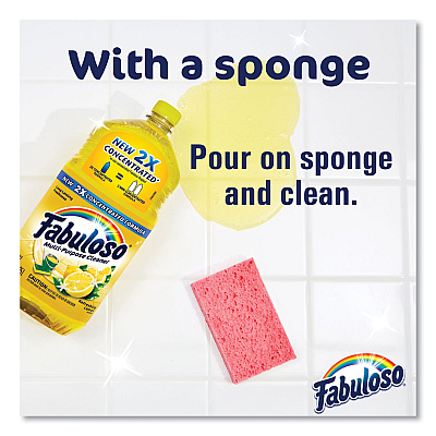 Fabuloso Multi-Use Cleaner, Refreshing Lemon Scent, 56 oz Bottle, 6/Carton (CPCMX06157CT)