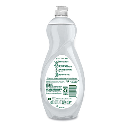 Palmolive Pure + Clear Dishwashing Liquid, Unscented, 32.5 oz Bottle, 9/Carton (CPCUS04272CT)