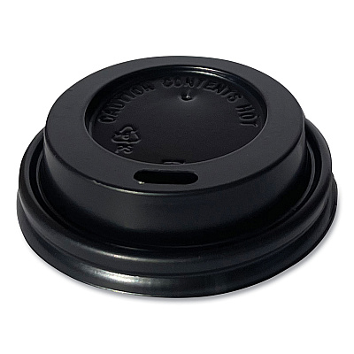 Boardwalk Hot Cup Lids, Fits 4 oz Cup, Black, 1,000/Carton (BWKHOTBL4)