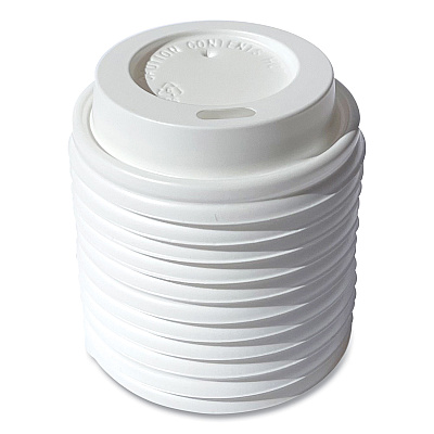 Boardwalk Hot Cup Lids, Fits 4 oz Cup, White, 1,000/Carton (BWKHOTWH4)