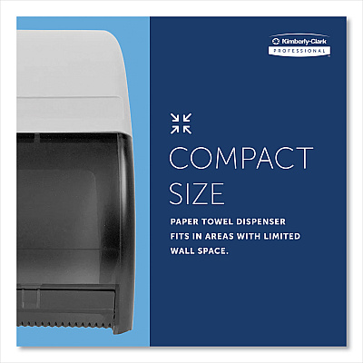 Kimberly-Clark Omni Roll Towel Dispenser, 10.5 x 10 x 10, Smoke/Gray (KCC09746)