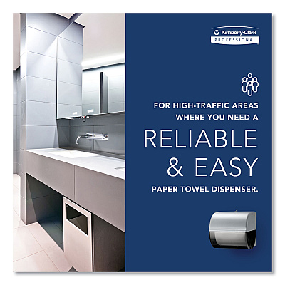 Kimberly-Clark Omni Roll Towel Dispenser, 10.5 x 10 x 10, Smoke/Gray (KCC09746)