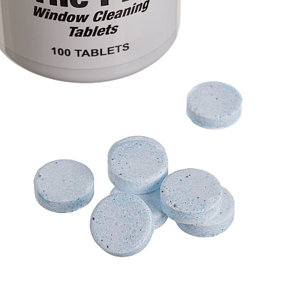 Unger Pill Window Cleaning Tablets, 100/Bottle, 12/Carton (UNGPLBTL)