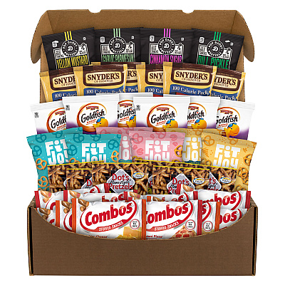 Snack Box Pros Pretzel Lover's Snack Box, 38 Assorted Snacks/Box (GRR70000160)