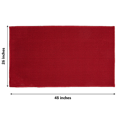 Sloppy Chef Accent Rug 26x45 Red, Case Of 12 (JKT-26X45-RD-CS)